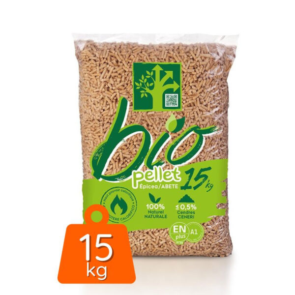 Granulés de bois 100% résineux- BIO PELLET EnPlus A1 - 72 SACS DE 15kg