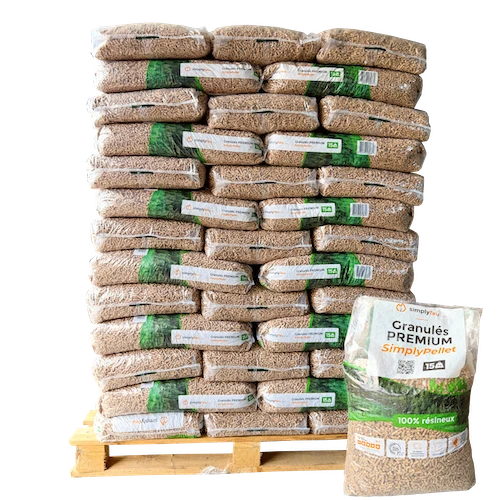 Granulés de Bois Premium SimplyPELLET - 65 sacs